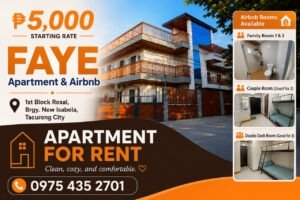 FAYE Apartment & Airbnb in Tacurong City