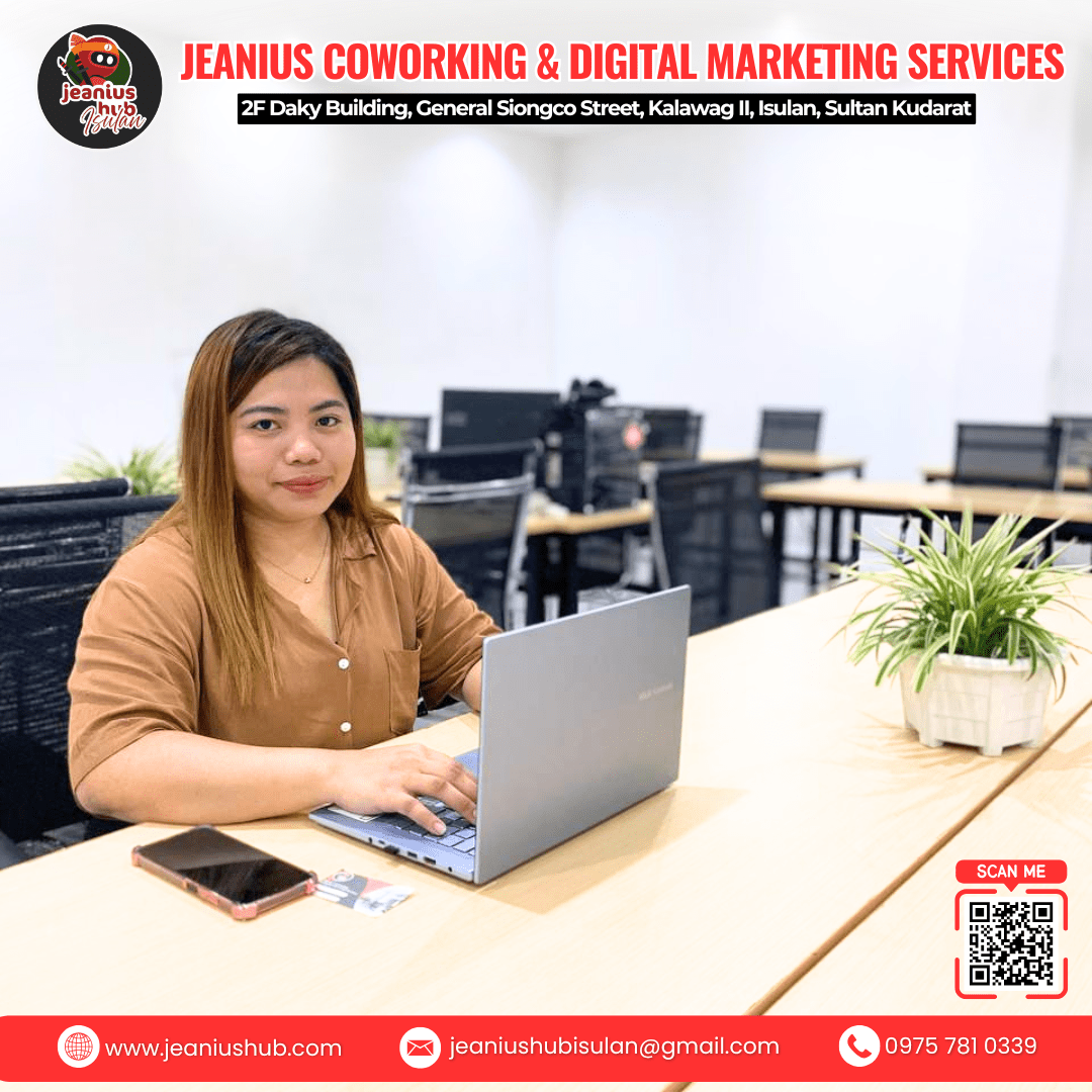 Affordable coworking space at Jeanius Hub Isulan in Sultan Kudarat
