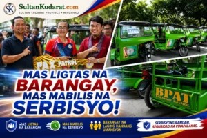 Lambayong Receives Over 20 Patrol Tricycles