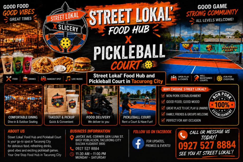 Street Lokal’ Food Hub and Pickleball Court in Tacurong City