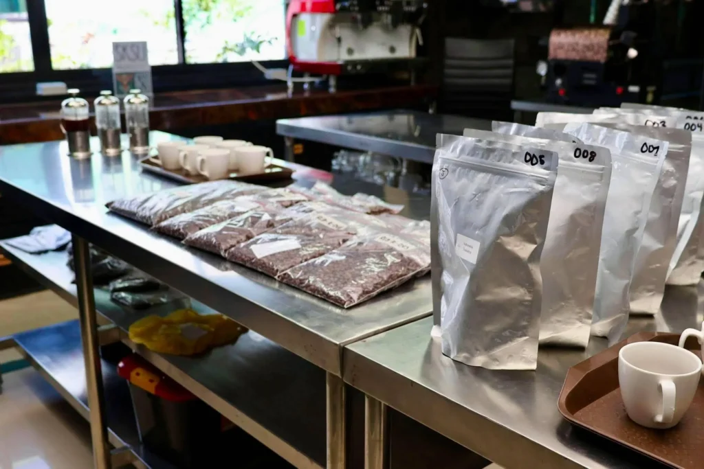 Sultan Kudarat coffee beans and coffee production samples